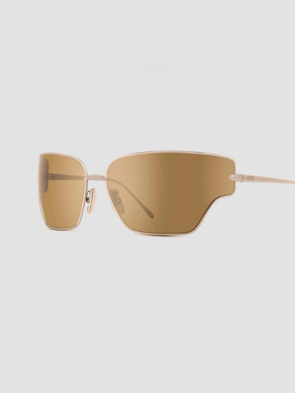 LOEWE Signature Metal & Nylon Shield Sunglasses